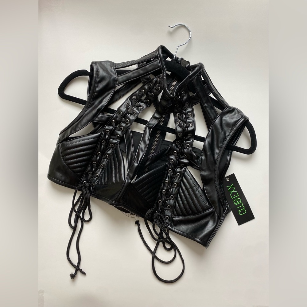 Dolls Kill Rude Awakening Harness Top